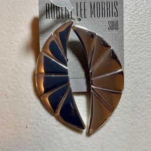 Robert Lee Morris Clips Crescent Clip-On Earrings